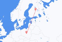 Flyreiser fra Kuopio, Finland til Łódź, Polen