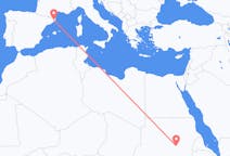 Flights from from Khartoum to Girona