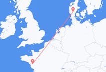 Flyg från Billund, Danmark till Nantes, Frankrike