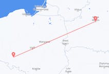 Flyreiser fra Minsk, Hviterussland til Wrocław, Polen