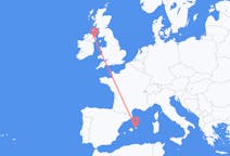 Flights from Menorca in Spain to Belfast in Northern Ireland