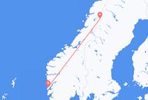 Flights from Stord, Norway to Hemavan, Sweden