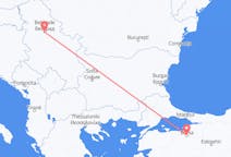 Flyg från Bursa, Turkiet till Belgrad, Serbien