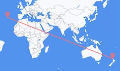 Flyrejser fra Whangarei, New Zealand til Horta, Portugal