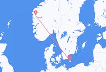Flyg från Førde till Bornholm