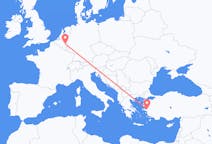 Flights from İzmir in Turkey to Liège in Belgium