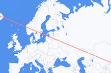 出发地 哈萨克斯坦阿拉木圖目的地 冰岛阿克雷里的航班