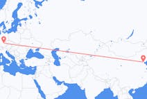 Flyg från Tianjin, Kina till Nürnberg, Tyskland