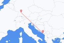 出发地 黑山从 蒂瓦特目的地 德国斯图加特的航班