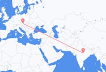 Loty z Dżabalpur, Indie z Wiedeń, Austria