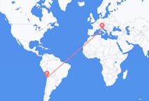 Flyg från Antofagasta, Chile till Perugia, Italien