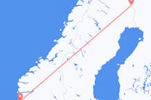 Flyrejser fra Pajala, Sverige til Bergen, Norge