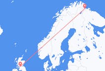 Flyrejser fra Kirkenes, Norge til Glasgow, Skotland