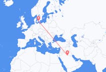 Flights from Rafha, Saudi Arabia to Malmö, Sweden