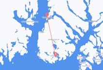 グリーンランドのティニテキラークから、グリーンランドのタシーラクまでのフライト