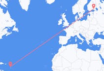 เที่ยวบิน จาก วัดนักบุญยอแซฟ, โดมินิกา ไปยัง ลาปเพนรานตา, ฟินแลนด์