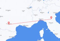 Flyrejser fra Toulouse, Frankrig til Bologna, Italien
