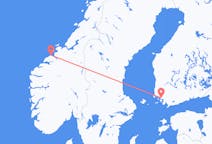 出发地 挪威出发地 克里斯蒂安松目的地 芬兰图尔库的航班