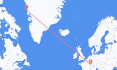 Flyrejser fra Upernavik, Grønland til Basel, Schweiz