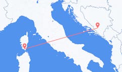 Flug frá Figari til Mostar