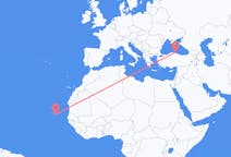 Flyreiser fra Boa Vista, Kapp Verde til Sinop, Tyrkia, Tyrkia