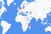 Flyg från Sambava, Madagaskar till Duesseldorf, Tyskland