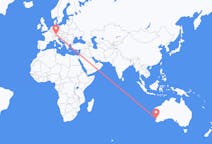 Flyg från Perth, Australien till Memmingen, Tyskland