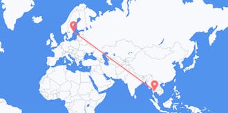 Flights from Thailand to Sweden