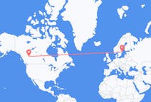 Flüge von Dawson Creek, Kanada nach Stockholm, Schweden