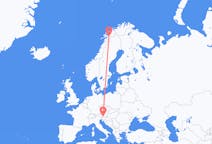 Flyrejser fra Narvik, Norge til Klagenfurt, Østrig