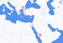出发地 沙特阿拉伯出发地 巴哈目的地 希腊亞歷山德魯波利斯的航班