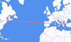 Flyreiser fra Rockland, USA til Volos, Hellas