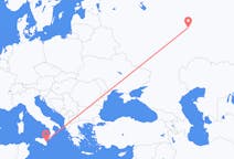 Flights from Kazan, Russia to Catania, Italy