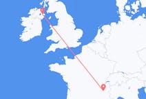 Vluchten van Belfast, Noord-Ierland naar Grenoble, Frankrijk