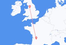 Flyg från Manchester, England till Bergerac, Frankrike