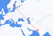 Flyrejser fra Kandla, Indien til Turku, Finland