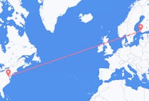 Flyreiser fra Washington D. C. , til Åbo