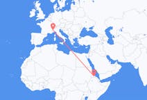 Flights from Asmara to Turin