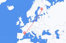 Flights from Kuopio to Barcelona