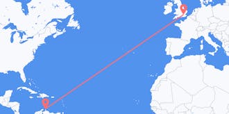Flights from Aruba to the United Kingdom