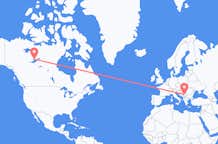 Flyreiser fra Yellowknife, Canada til Kraljevo, Serbia