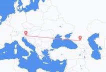Flyg från Ljubljana, Slovenien till Mineralnye Vody, Ryssland