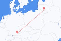 Loty z Kowno, Litwa z Monachium, Niemcy