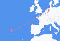 Flyg från Terceira till Dortmund