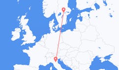 Flyrejser fra Bologna, Italien til Örebro, Sverige