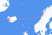 Vols depuis la ville de Reykjavik vers la ville de Mo i Rana