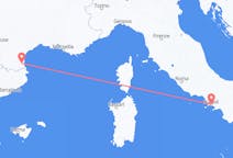 Flyrejser fra Perpignan, Frankrig til Napoli, Italien