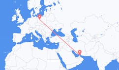 Flights from Ras al-Khaimah, United Arab Emirates to Poznań, Poland