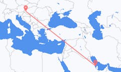 Flyg från Bahrain Island, Bahrain till Heviz, Ungern