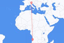Flyg från Lubango, Angola till Bologna, Italien